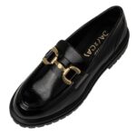 SANTE γυναικεία loafers 23-409-01 Μαύρο - Image 4