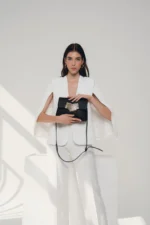 Γυναικεία δερμάτινη τσάντα ώμου BONENDIS Lauren Μαύρο - Image 2