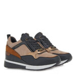 SEVEN γυναικεία sneakers R119R1413N37 Μαύρο-Καμηλό - Image 2