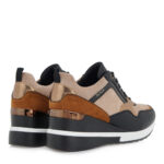SEVEN γυναικεία sneakers R119R1413N37 Μαύρο-Καμηλό - Image 3