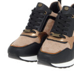 SEVEN γυναικεία sneakers R119R1413N37 Μαύρο-Καμηλό - Image 4