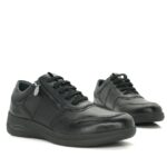 STONEFLY γυναικεία δερμάτινα sneakers 219957 000 Μαύρο - Image 4