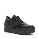 STONEFLY γυναικεία δερμάτινα sneakers 219952 000 Μαύρο - Image 2