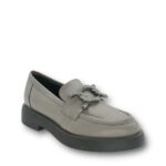 Parex Γυναικεία δερμάτινα ανατομικά loafers Γκρι - Image 2