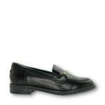 Parex Γυναικεία δερμάτινα loafers 10528015.B Μαύρο