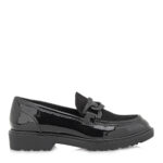 Seven Γυναικεία loafers R185L0102U86 Μαύρο