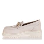 Sante Γυναικεία δερμάτινα loafers Off-White - Image 2