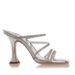 Sante γυναικεία mules με στρας 23-256-10 Ασημί