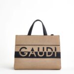GAUDI Γυναικεία τσάντα χειρός/ώμου Μαύρo Μπεζ