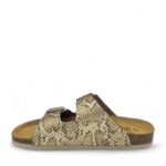 PLAKTON Γυναικείες δερμάτινες παντόφλες Glitter python - Image 3