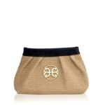 Bonendis Γυναικεία τσάντα Pouch ψάθινη Μαύρο