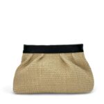 Bonendis Γυναικεία τσάντα Pouch ψάθινη Μαύρο - Image 2