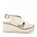 REPO γυναικείες δερμάτινες πλατφόρμες Off-white