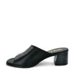 WIKERS Γυναικεία δερμάτινα mules Μαύρο - Image 3