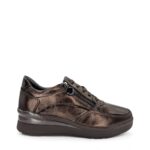 STONEFLY Γυναικεία δερμάτινα ανατομικά sneakers 221733 Μπρονζέ