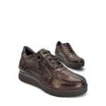 STONEFLY Γυναικεία δερμάτινα ανατομικά sneakers 221733 Μπρονζέ - Image 4