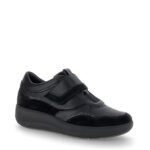 STONEFLY Γυναικεία δερμάτινα sneakers με αυτοκόλλητο 221577 Μαύρο - Image 2