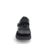 STONEFLY Γυναικεία δερμάτινα sneakers με αυτοκόλλητο 221577 Μαύρο - Image 4