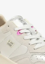 D.FRANKLIN Γυναικεία sneakers Court Basic Snake DFSH321095 Ασημί - Image 4
