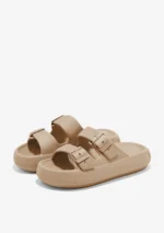 D.FRANKLIN Γυναικεία sea sandals Bloomer Bio Black DFSH334001 Μπεζ - Image 2