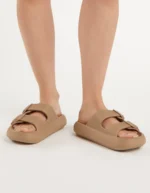 D.FRANKLIN Γυναικεία sea sandals Bloomer Bio Black DFSH334001 Μπεζ - Image 5