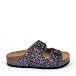 PLAKTON Γυναικεία δερμάτινα σανδάλια BETA 340010 Glitter