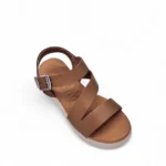 OhMySandals Γυναικείες δερμάτινες πλατφόρμες 5685 Ταμπά - Image 5
