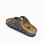 PLAKTON Γυναικεία δερμάτινα σανδάλια BETA 340010 Glitter - Image 5