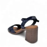 OhMySandals Γυναικεία δερμάτινα πέδιλα 5620 Μπλε - Image 4