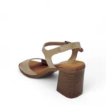 OhMySandals Γυναικεία δερμάτινα πέδιλα 5621 Κάμελ - Image 4