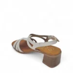OhMySandals Γυναικεία δερμάτινα πέδιλα 5615 Off-white - Image 4