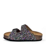 PLAKTON Γυναικεία δερμάτινα σανδάλια BETA 340010 Glitter - Image 3