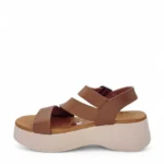 OhMySandals Γυναικείες δερμάτινες πλατφόρμες 5685 Ταμπά - Image 3