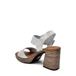 OhMySandals Γυναικεία δερμάτινα πέδιλα 5632 Λευκό - Image 4