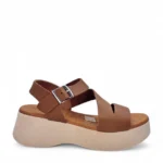 OhMySandals Γυναικείες δερμάτινες πλατφόρμες 5685 Ταμπά