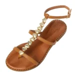 Sante Γυναικεία δερμάτινα σανδάλια 25-413-18 Ταμπά - Image 4