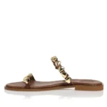 Sante Γυναικεία δερμάτινα σανδάλια 25-412-32 Καφέ - Image 2