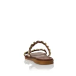 Sante Γυναικεία δερμάτινα σανδάλια 25-412-32 Καφέ - Image 3