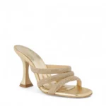 SANTE Γυναικεία mules με στρας 25-272-20 Χρυσό - Image 2