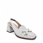 WALL STREET γυναικείες δερμάτινες γόβες 25312 Off-white - Image 2