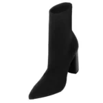 Sante Γυναικεία μποτάκια lycra 25-643-01 Μαύρο - Image 2