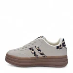 SEVEN Γυναικεία sneakers 001 Μπεζ-Λεοπάρ - Image 3