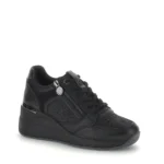 STONEFLY Γυναικεία δερμάτινα sneakers 223233 Μαύρο - Image 2