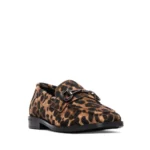 CARMELA Γυναικεία δερμάτινα loafers 162697 Animal - Image 3