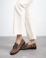 CARMELA Γυναικεία δερμάτινα loafers 162697 Animal - Image 2