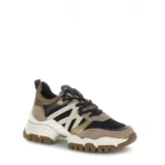 STONEFLY Γυναικεία δερμάτινα sneakers 223042 Μπεζ-Μαύρο - Image 2