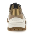 STONEFLY Γυναικεία δερμάτινα sneakers 223042 Μπεζ-Μαύρο - Image 4