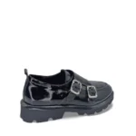 WALLSTREET Γυναικεία δερμάτινα loafers 25721 Μαύρο - Image 5