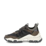 STONEFLY Γυναικεία δερμάτινα sneakers 223044 Καφέ - Image 3