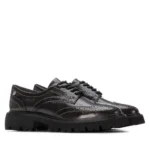 CARMELA Γυναικεία δερμάτινα loafers 162550 Ανθρακί - Image 4